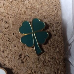Green Clover Enamel Pin